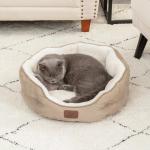 Small Round Cat Bed for Dogs, Puppy, Kitten -20
