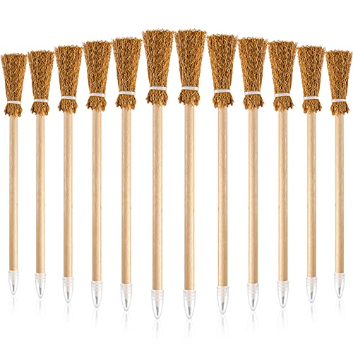 12 Witch Broom Pencils for Harry Potter Party
