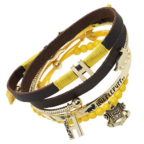 Harry Potter Hufflepuff Friendship Bracelet Set - 4 Pack