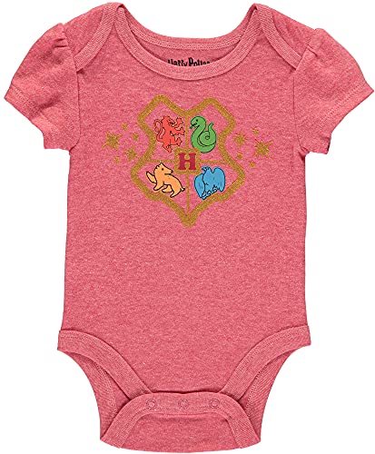 Harry Potter Baby Girls Bodysuit Three Pack, 0-3M