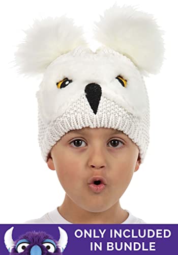 Harry Potter Hedwig Knit Beanie Hat - Standard White