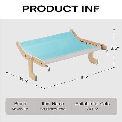Cat Window Perch Bed with No Drilling/Suction Cup