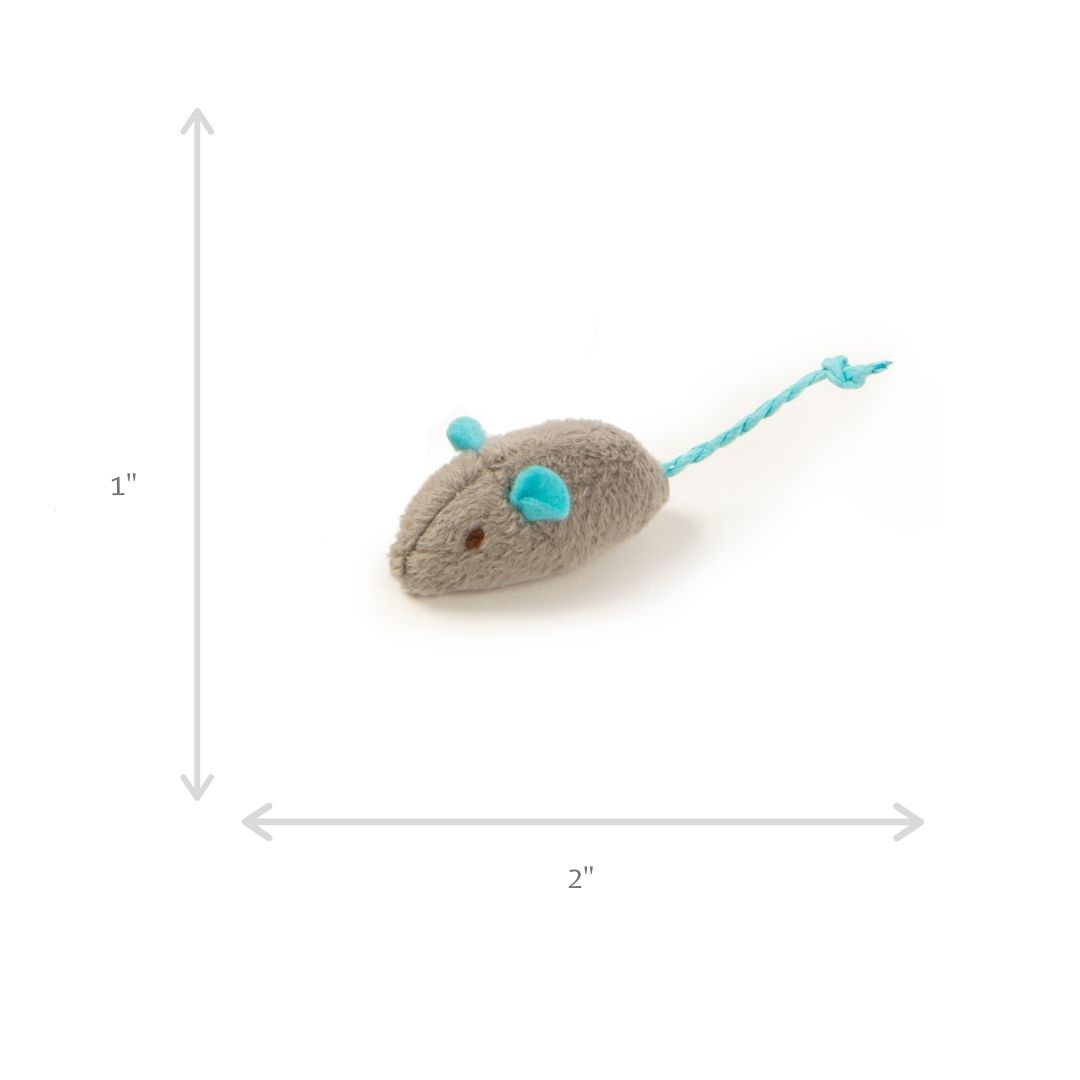 Set of 3 Catnip Mice Toys