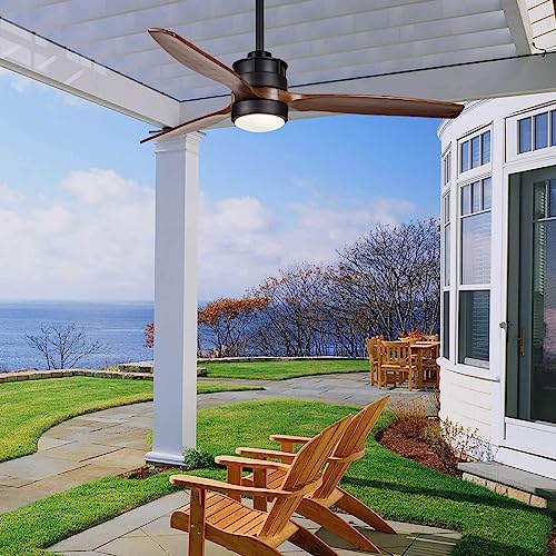 52" Outdoor Ceiling Fan with Light, IP65 Waterproof