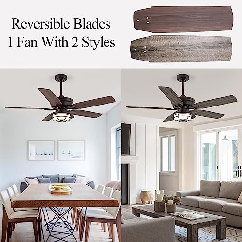 NORFOLK 52" Ceiling Fan with Lights and Remote