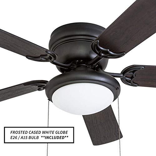 Matte Black West Hill 52" Ceiling Fan with Light