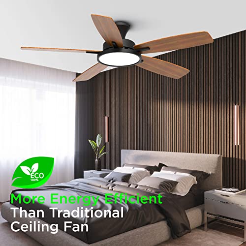 TALOYA 52" Ultra Silent Ceiling Fan with Lights