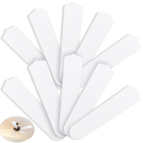 10 White 16 1/2'' Waterproof Ceiling Fan Blades