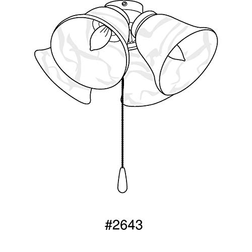 Antique Bronze Progress Lighting Fan Light Kit P2643-20WB