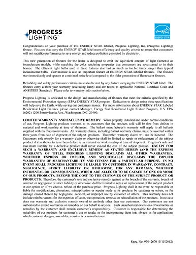 Progress Lighting AirPro 1-Light LED Ceiling Fan Kit