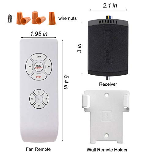 Universal 3-in-1 Ceiling Fan Remote Control Kit