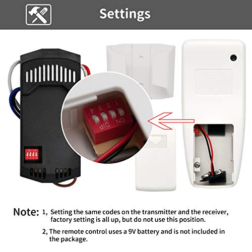 Universal Ceiling Fan Remote Control Kit for Multiple Brands