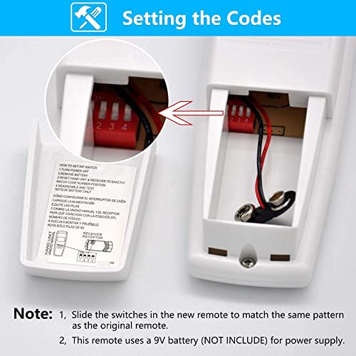 Ceiling Fan Remote Control w/ Reverse Light Dimmer