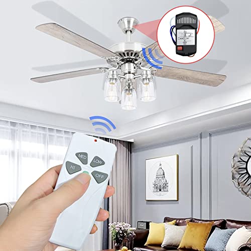 Universal Ceiling Fan Remote Control Kits with Light Dimmer
