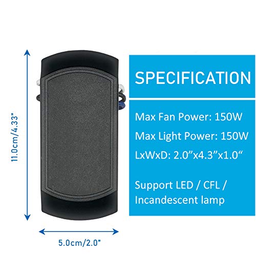 YukiHalu Universal Ceiling Fan Remote Control with Natural Wind Function