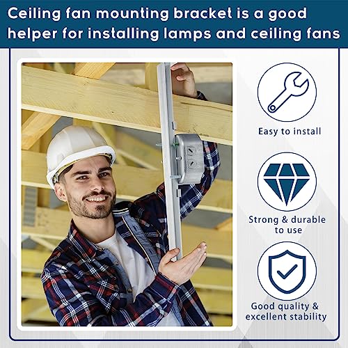 Adjustable Ceiling Fan Electrical Box Brace, 4 Pieces