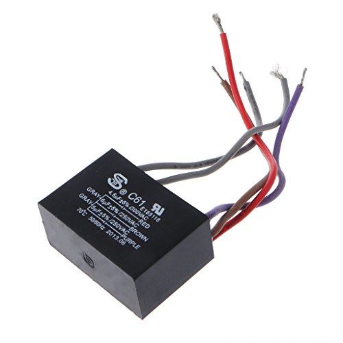 CEILING FAN CAPACITOR 4.5uf+6uf+5uf 5 Wire 250V