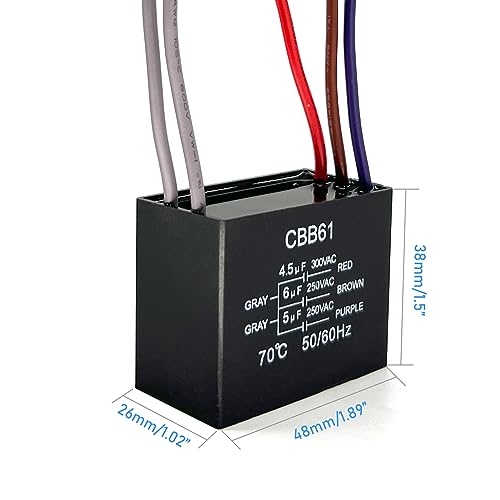 YukiHalu Ceiling Fan Switches and Capacitor Combo