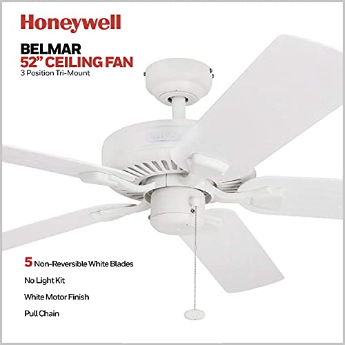 Honeywell Belmar 52" Traditional Ceiling Fan - White