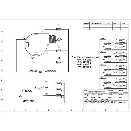 YukiHalu Ceiling Fan Switches and Capacitor Combo