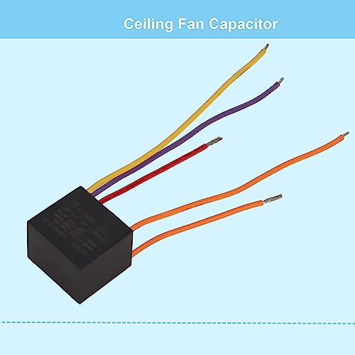 Pack of 2 CBB61 Ceiling Fan Capacitors 4.5uf+5uf+6uf