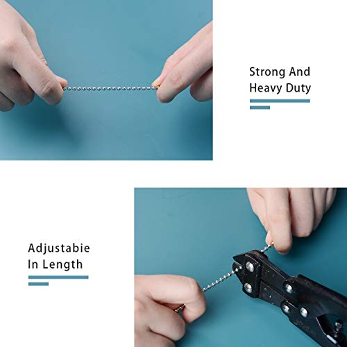 2 Blue Crystal Glass Ice Cracked Ball Pull Chains