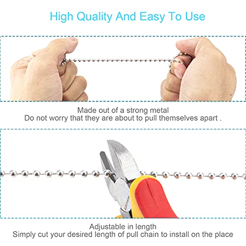 2PCS Premium Ceiling Fan Pull Chains with Extension