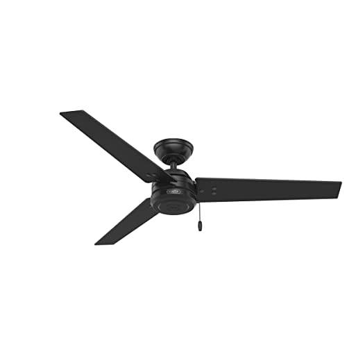 Hunter Cassius 52" Ceiling Fan, Indoor/Outdoor, Matte Black