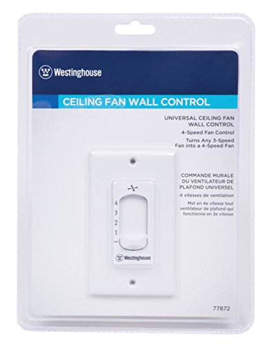 Westinghouse 7787200 White Ceiling Fan Wall Control