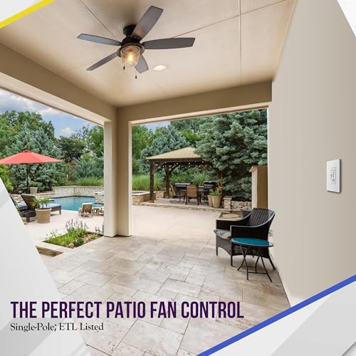 ENERLITES 3 Speed Ceiling Fan Control with LED Dimmer