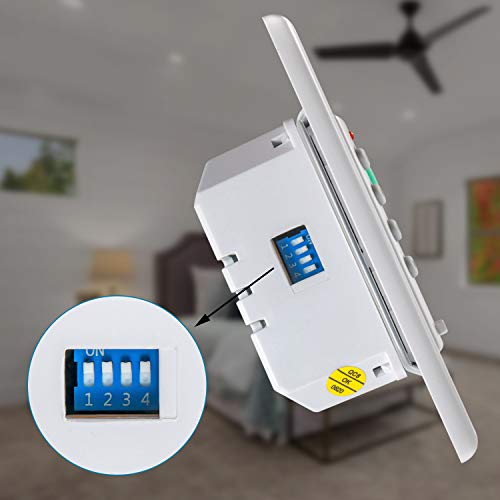 Eogifee Universal Ceiling Fan Wall Control with Full Range Dimmer