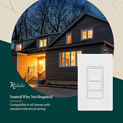 TOPGREENER 3-Speed Fan Wall Switch, Single Pole, White