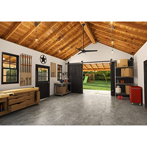 Hunter Cassius 52" Ceiling Fan, Indoor/Outdoor, Matte Black