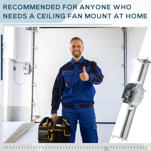 Adjustable Ceiling Fan Bracket for Ceiling Fans - 14.7