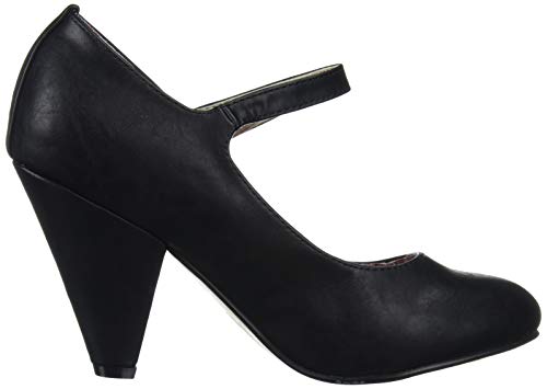 Bettie Page Women's Pinup, Retro, Vintage Pump, Black, 10