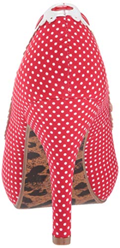 Bettie Page BP412-AMELIE Pump, red, 10 M US