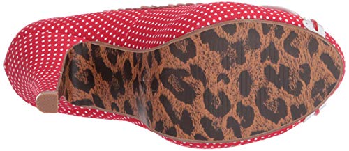 Bettie Page BP412-AMELIE Pump, red, 10 M US