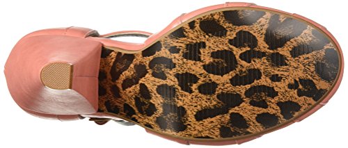 Bettie Page Women's BP403-SALLY Pump, Peach, 7 B US