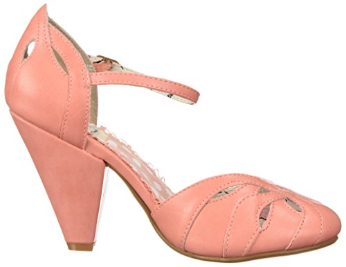 Bettie Page Women's BP403-SALLY Pump, Peach, 7 B US