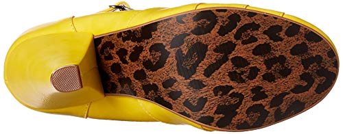 Yellow Bettie Page Pinup Pump, Retro & Vintage