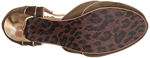 Bettie Page Women's Vintage Style Pump, Olive, 11