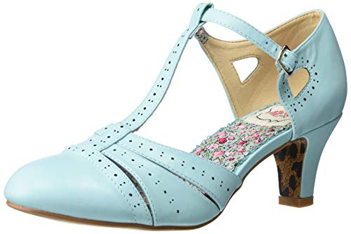 Bettie Page BP250-MAISIE Pump, Blue, 10 M US