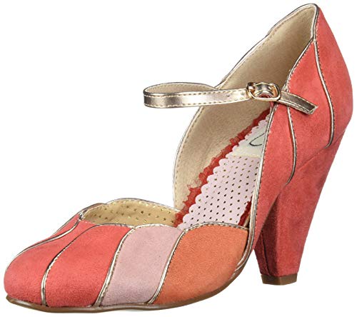 Bettie Page Peach Vintage Pumps, 10M