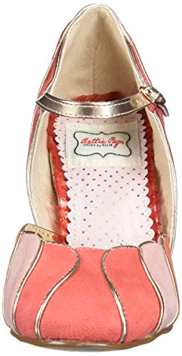 Bettie Page Peach Vintage Pumps, 10M