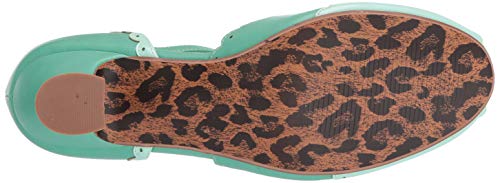 Bettie Page Women's 254-Carlie Peep Toe Pump Turquoise 11