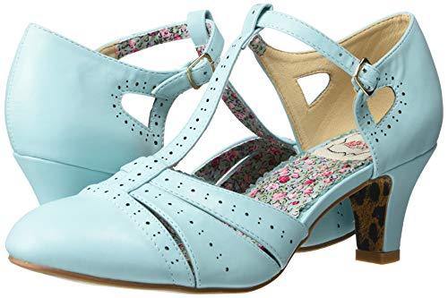 Bettie Page BP250-MAISIE Pump, Blue, 10 M US
