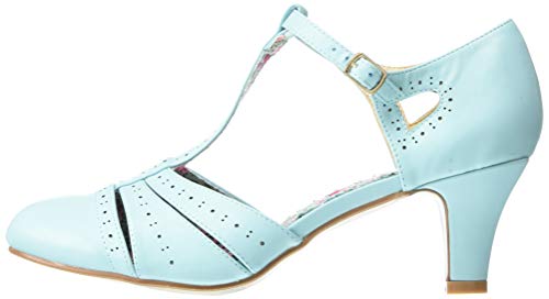 Bettie Page BP250-MAISIE Pump, Blue, 10 M US