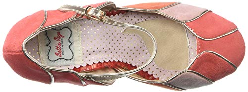 Bettie Page Peach Vintage Pumps, 10M