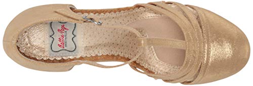 Bettie Page Women's Vintage Style Pump, Gold, 9