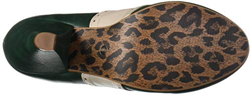 Bettie Page Women's Pinup, Retro, Vintage Pump, Green, 10